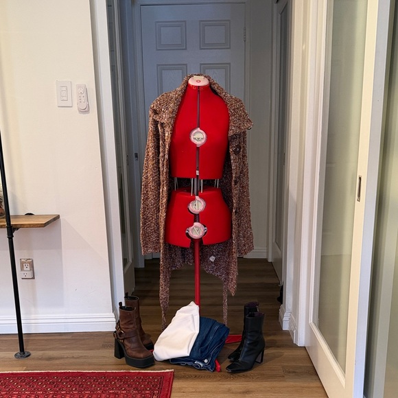 Free People Women's Brown Belted Coat - Picture 4 of 10